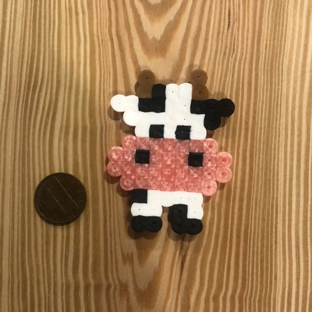 Perler Bead Cow